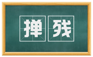 掸残