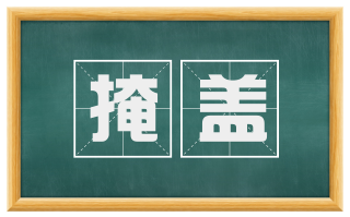 掩盖