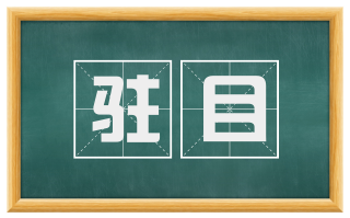 驻目
